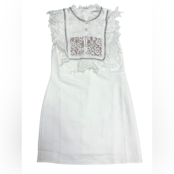 Self-Portrait White Lace‎ Dress Size 0 - Picture 2 of 4